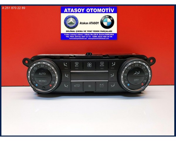 MERCEDES R KLİMA PANELİ A2519000001 A2519000401 A2518707489 A2518702289 A2518209989 A2518208189 A2518203989 A2518205289 2519000001 2519000401 2518707489 2518702289 2518209989 2518208189 2518203989 2518205289
